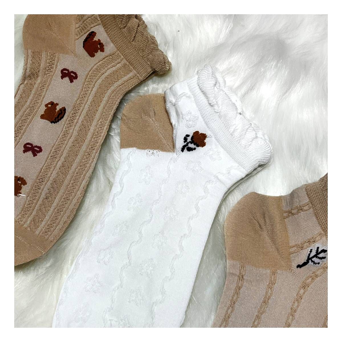 RYBIU IMPORT - Medias Taloneras Mujer Pack x3