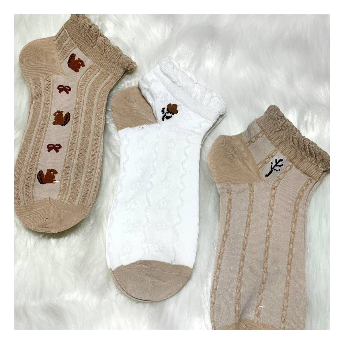 RYBIU IMPORT - Medias Taloneras Rybiu Mujer Pack x3