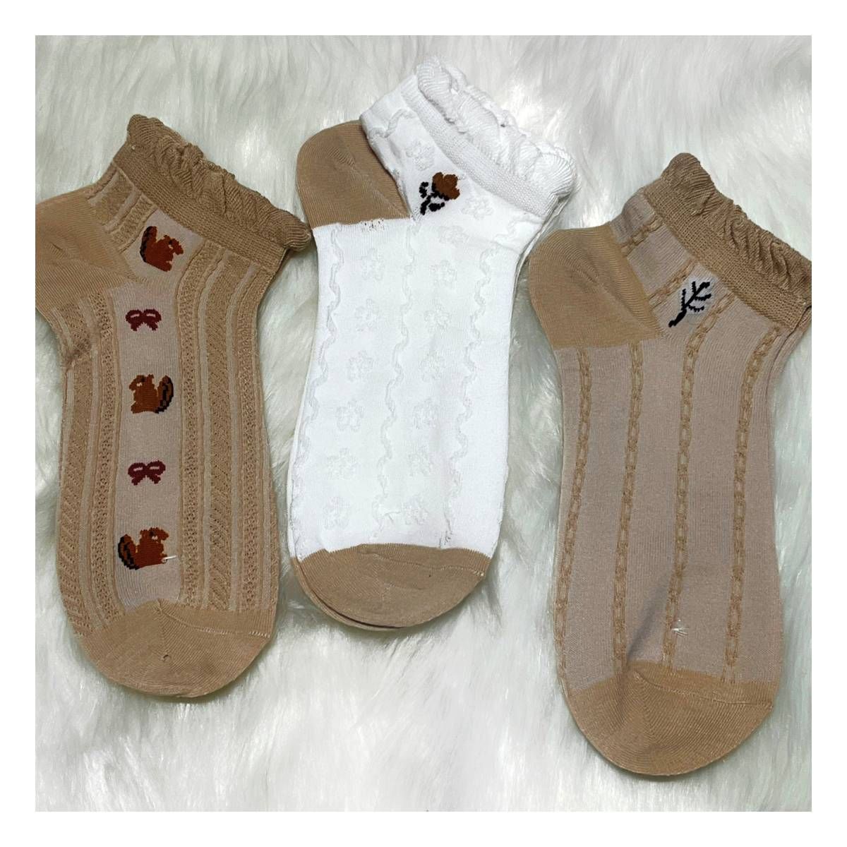 RYBIU IMPORT - Medias Taloneras Rybiu Mujer Pack x3