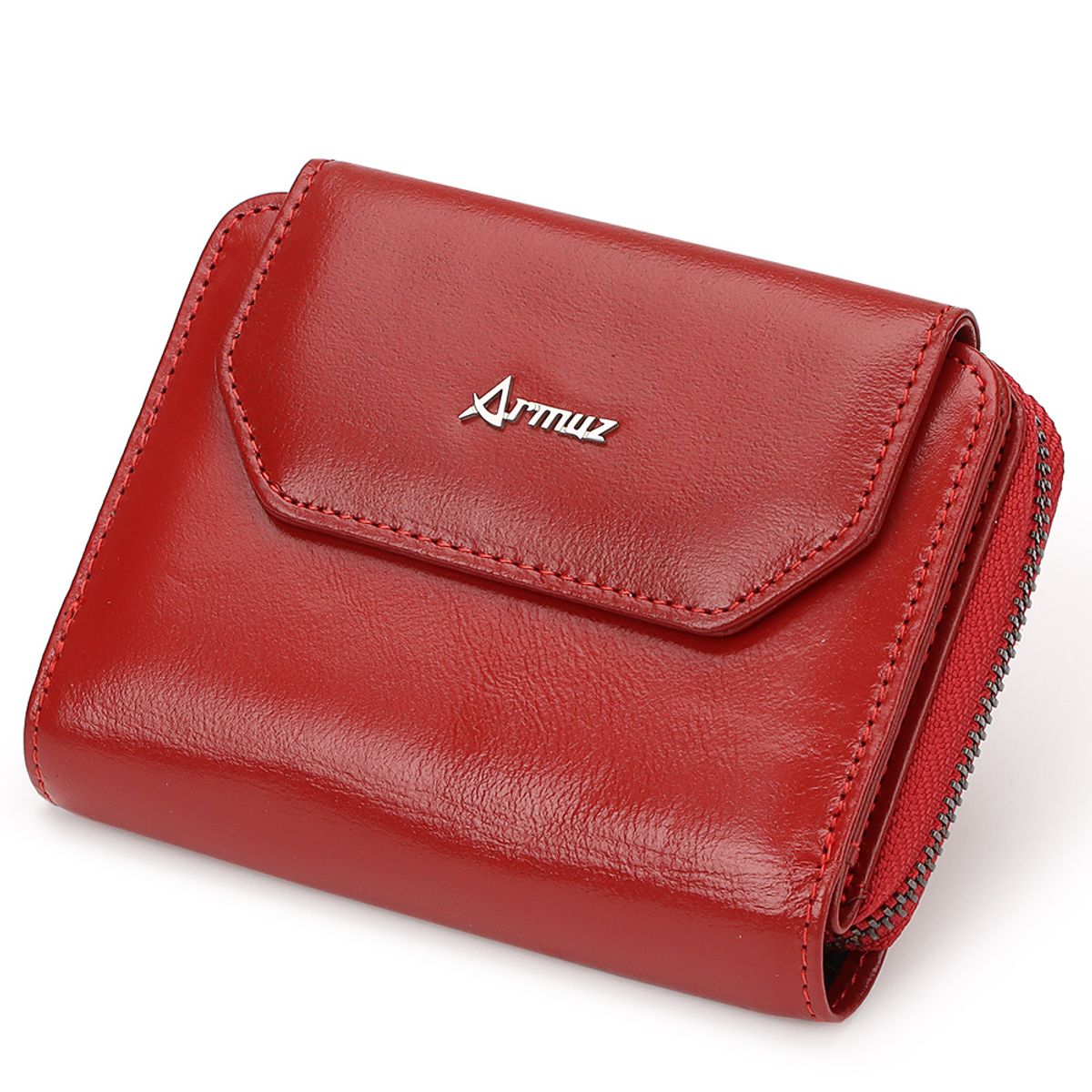 ARMUZ - Billetera de Cuero Vacuno ARW07 con RFID Mujer