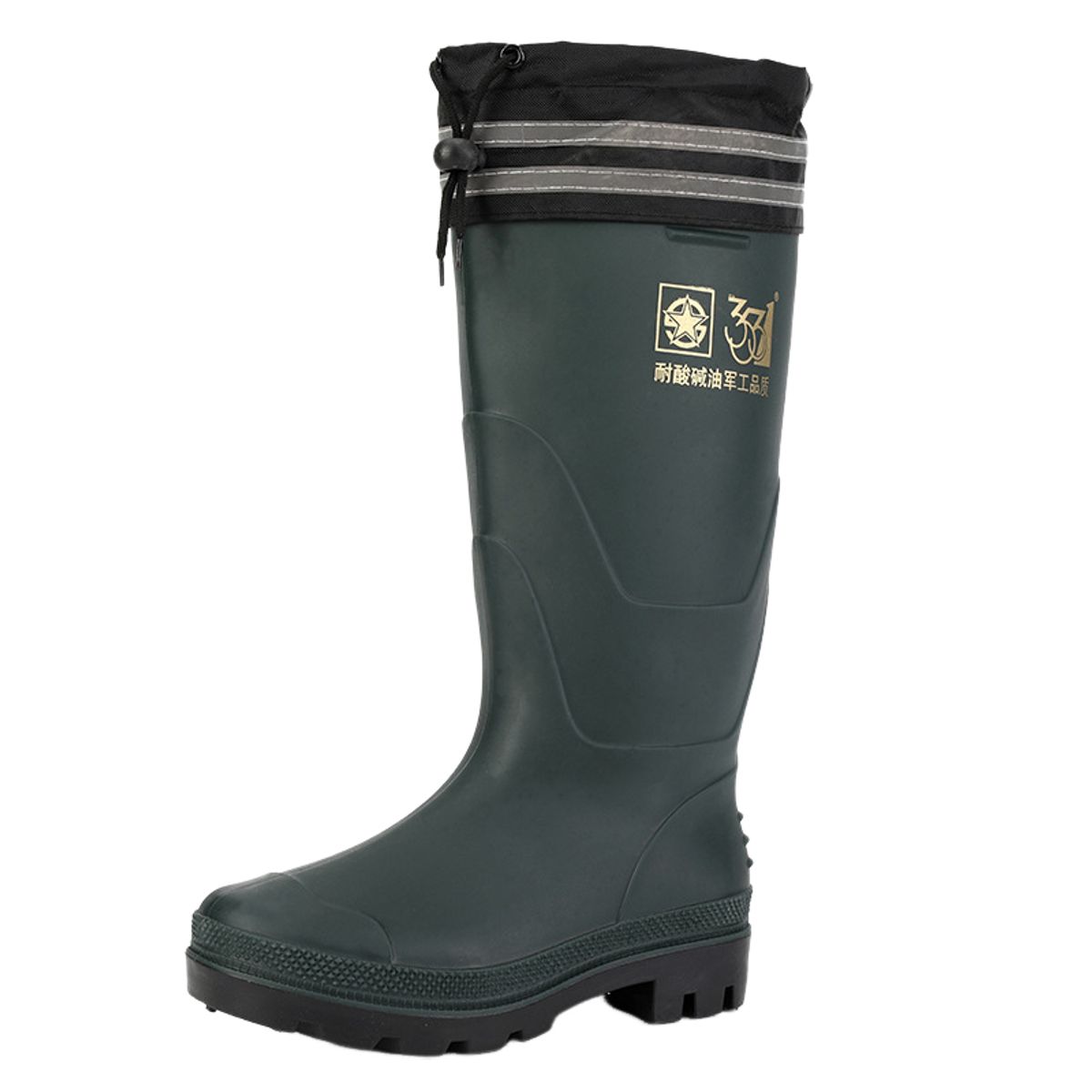 BLWOENS - Botas de temporada de lluvias para hombres - Verde