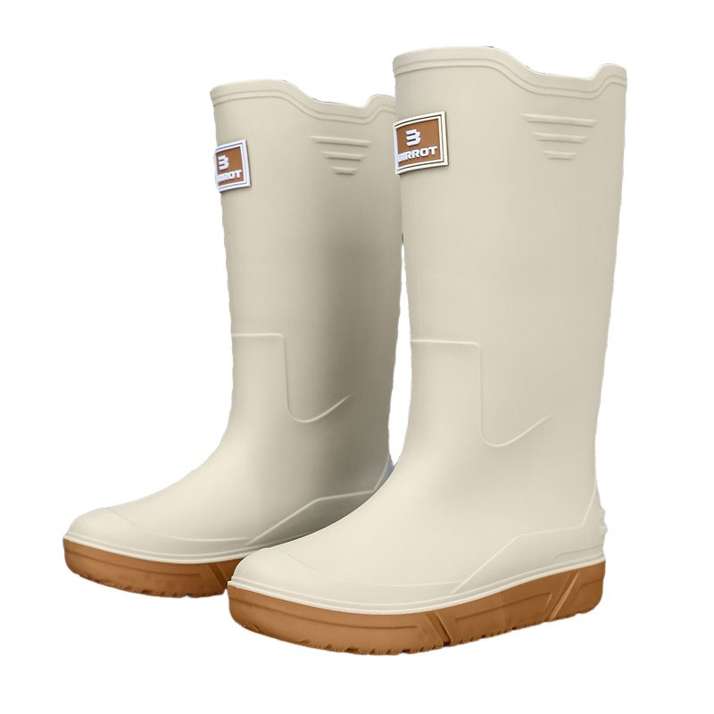 BLWOENS - Botas de temporada de lluvias para hombres - Beige