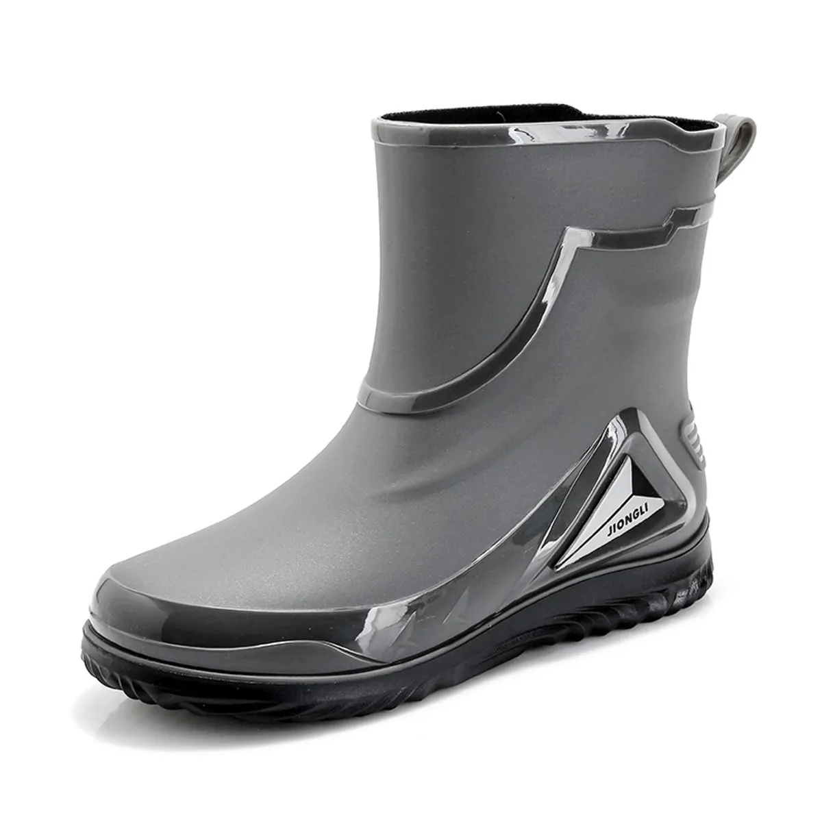 BLWOENS - Botas de temporada de lluvias para hombres - Gris