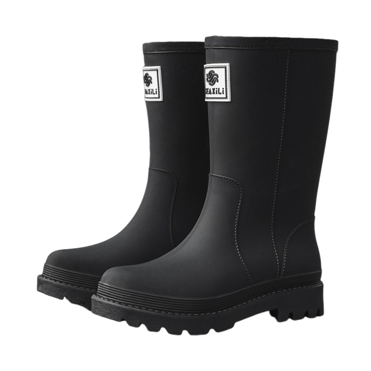BLWOENS - Botas de temporada de lluvias para mujeres - Negro