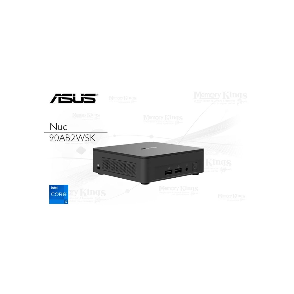 ASUS - Mini Pc Asus Nuc 12 Pro I7-1260P, Barebone Compacta Con Soporte Para Ddr4 Y Alto Rendimien