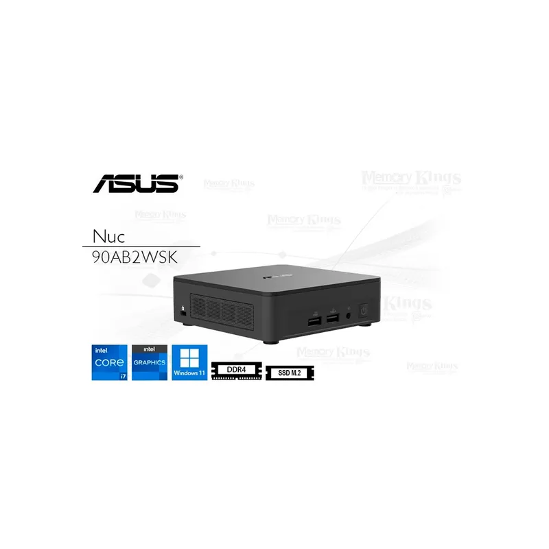 ASUS - Mini Pc Asus Nuc 12 Pro - Intel I7, 16Gb Ram, 512Gb Ssd, Gráficos Iris Xe, Windows 11 Pro