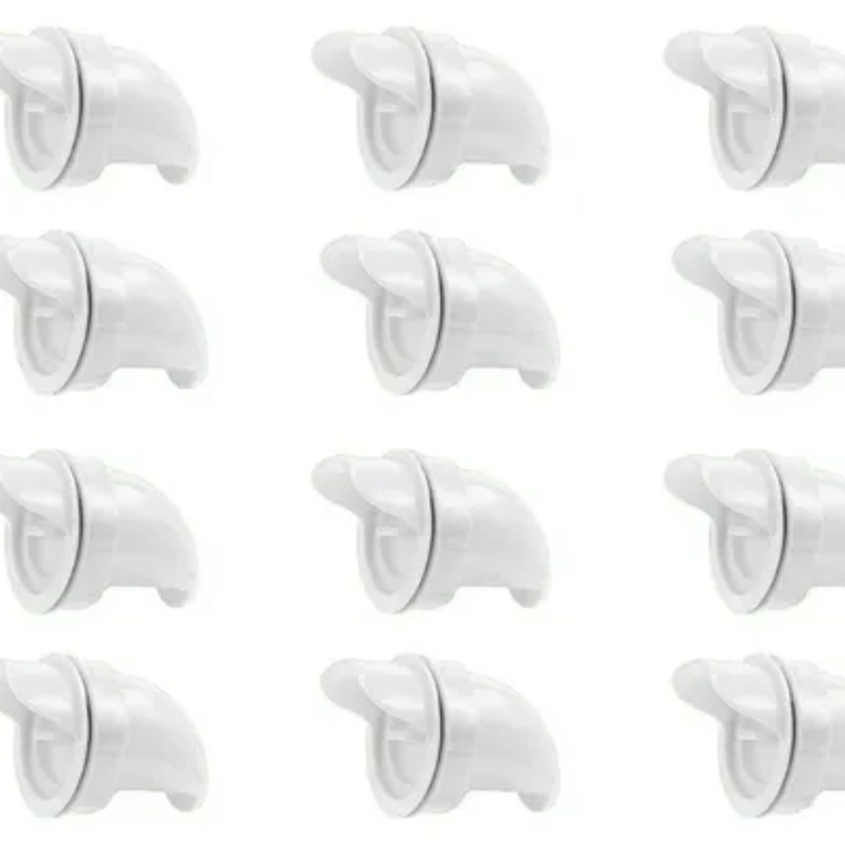 GENERICO - Pack de 12 Comederos Automático Antilluvia BLANCO para Aves