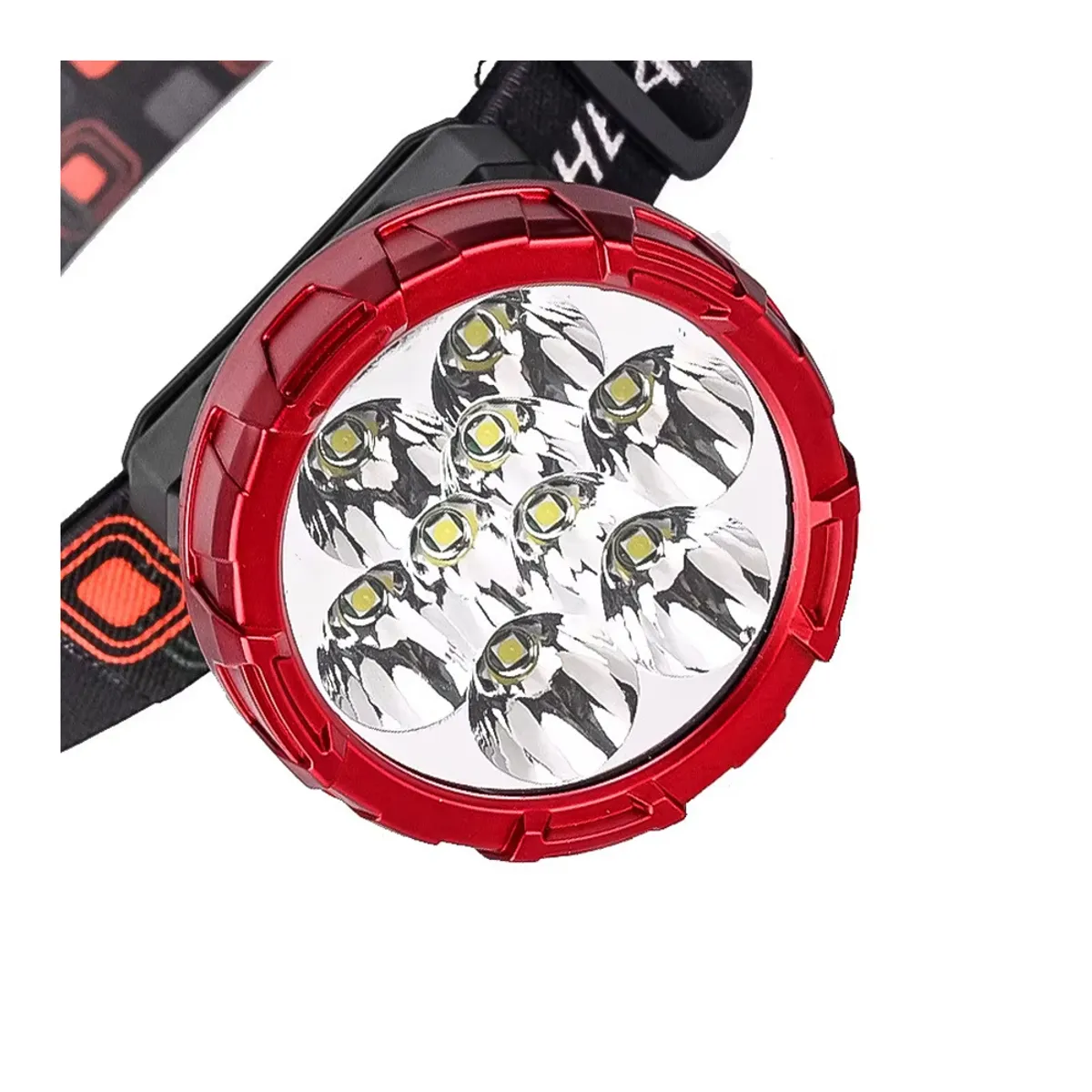 GENERICO - Linterna Frontal Minera para Cabeza Recargable con 7 LED IP65