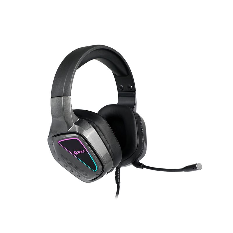 TEROS - Auriculares Gaming Teros Te-8171N Estéreo Con Micrófono Y Luces Rgb Para Una Experiencia E