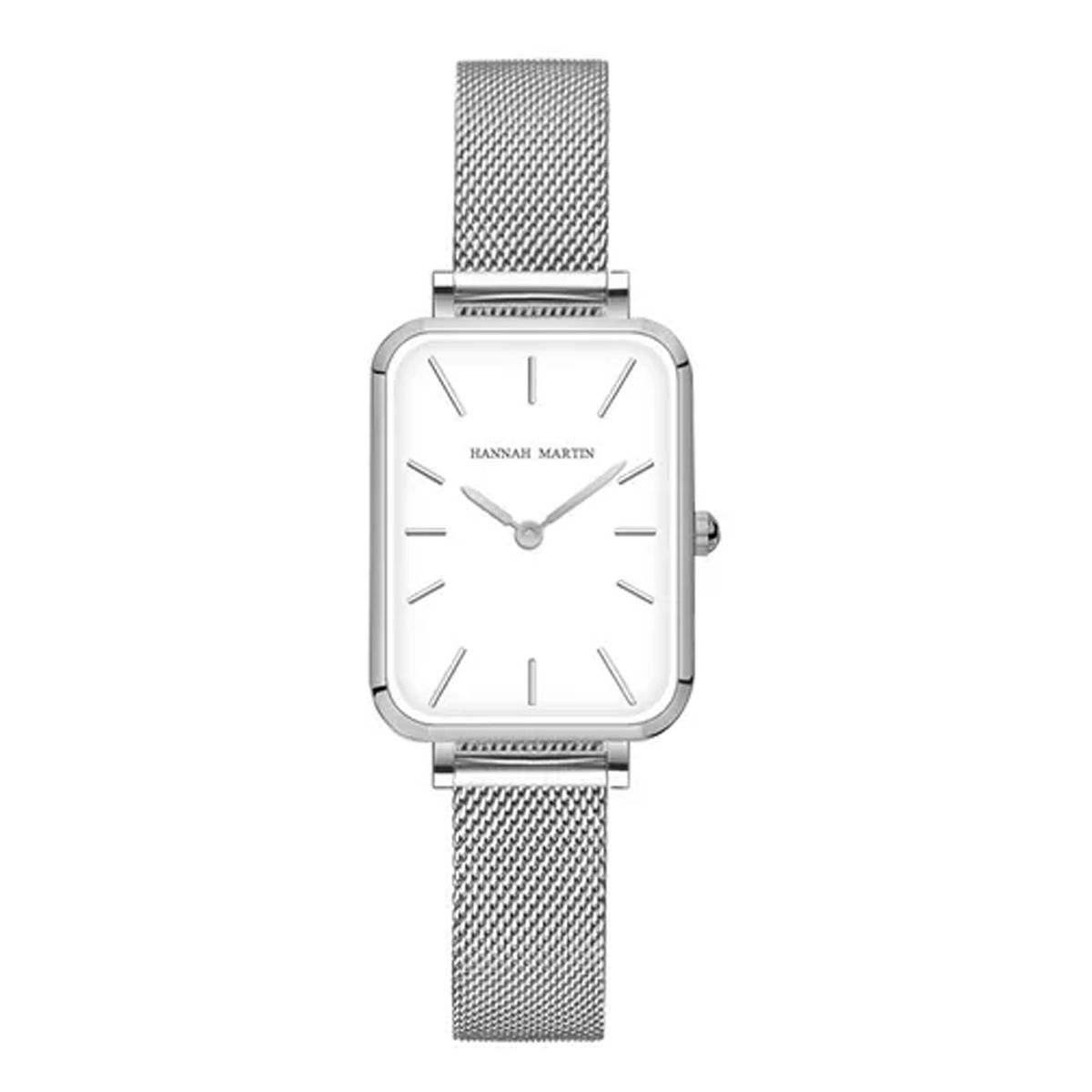 HANNAH MARTIN - RELOJ MUJER PLATEADO HANNAH MARTIN ESTILO CUADRADO