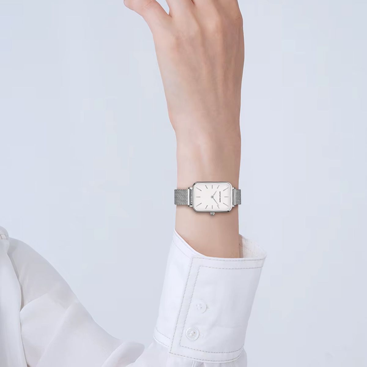 HANNAH MARTIN - RELOJ MUJER PLATEADO HANNAH MARTIN ESTILO CUADRADO