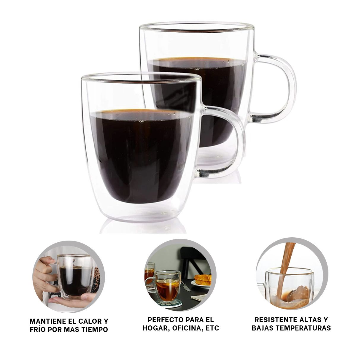 GENERICO - Pack6 Copa Moderna para Liquidos Transparente de 320ml