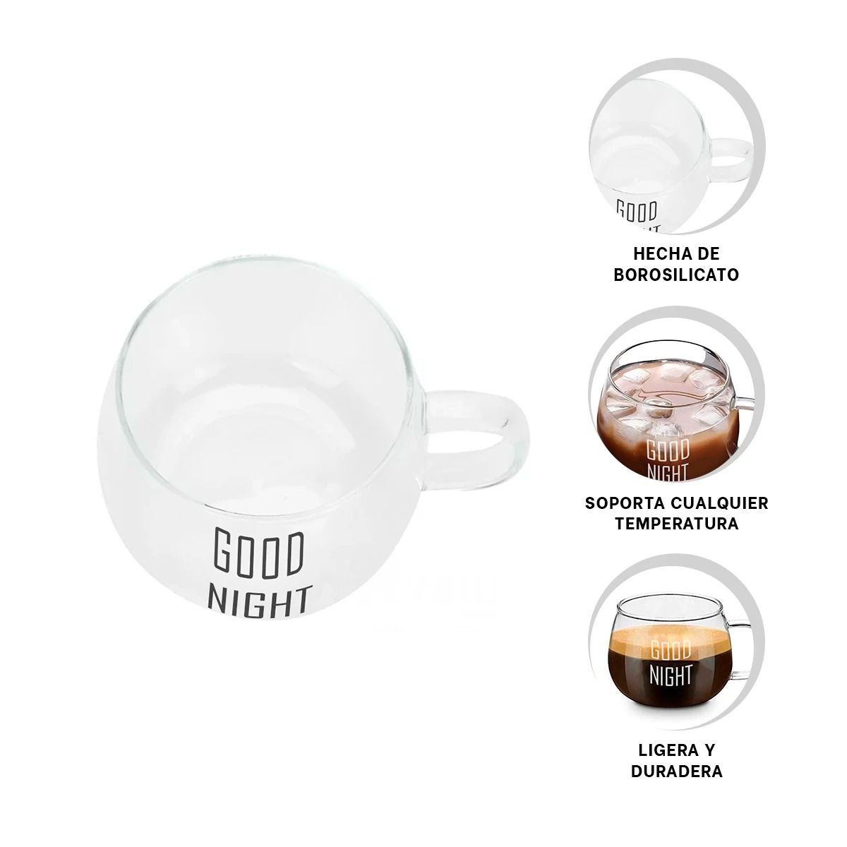 GENERICO - Taza Dinamica Versatil Good Night Y+Regalo Agendita