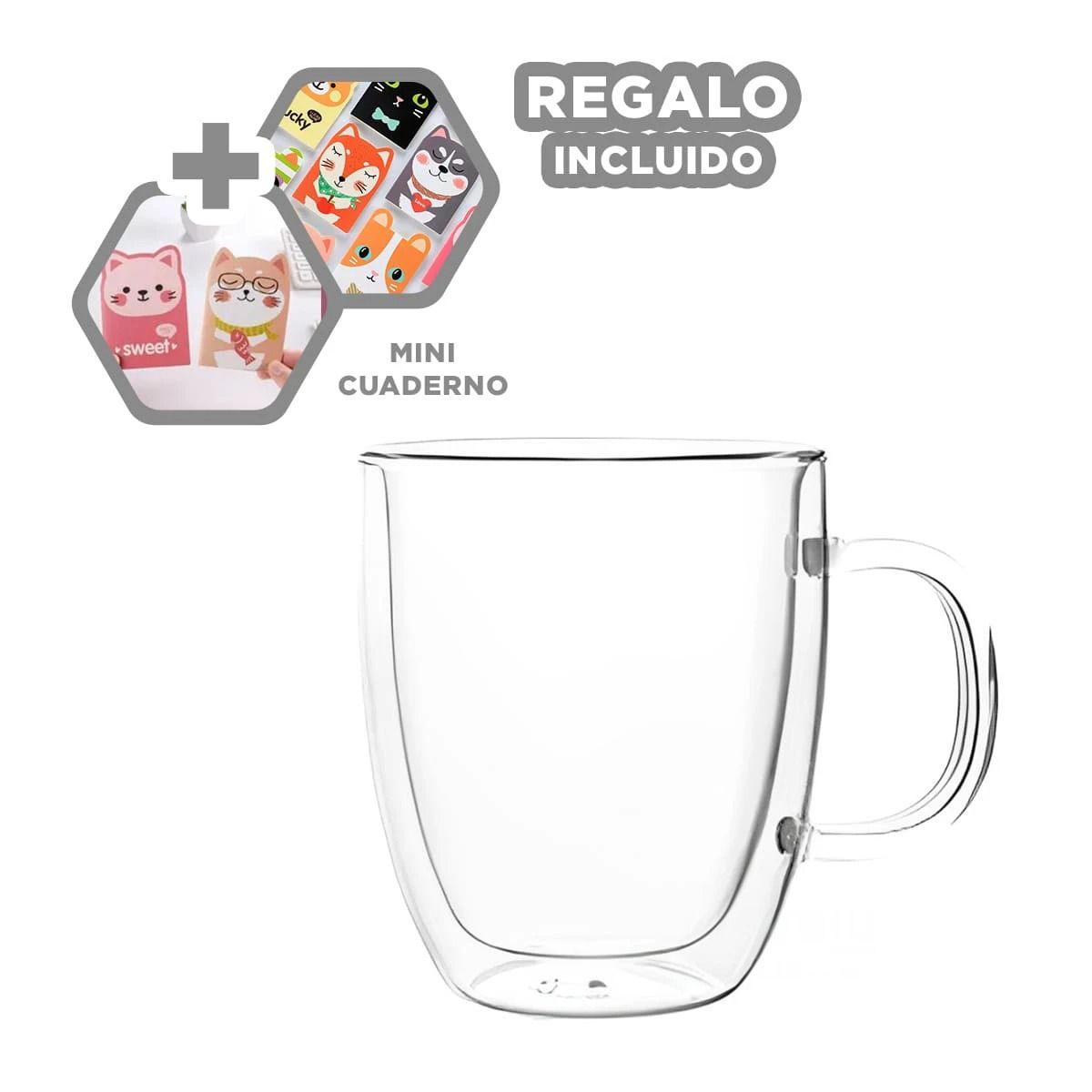 GENERICO - Pack12 Copa Moderna para Liquidos Cod253 Y+Regalo Agendita