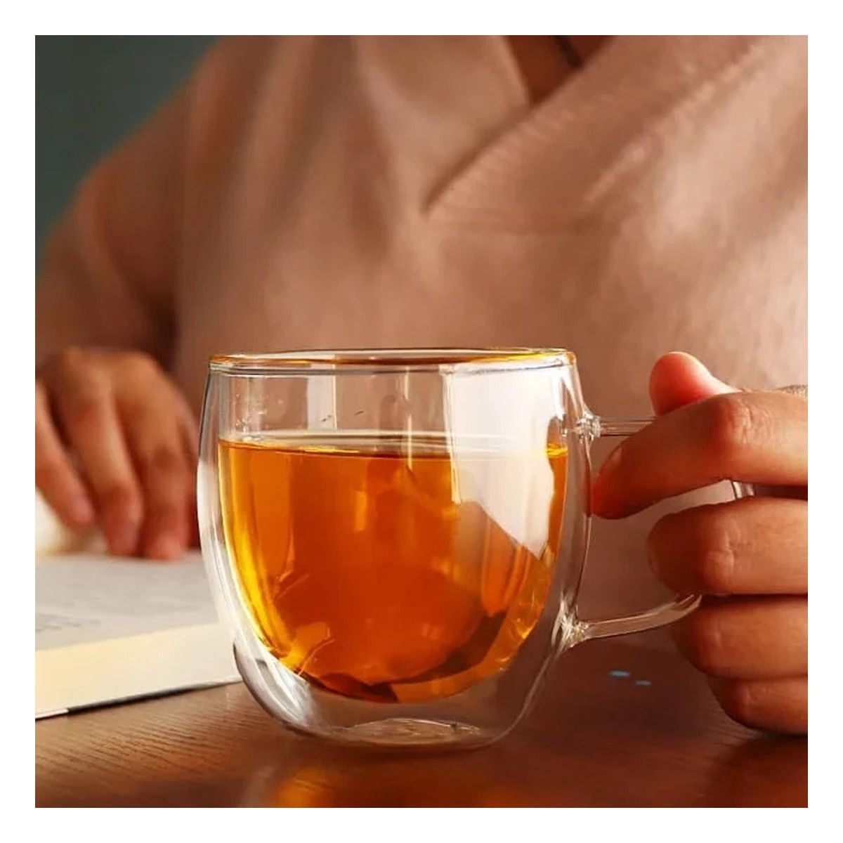 GENERICO - Pack6 Copa Moderna para Liquidos Frios y Calientes Cod254