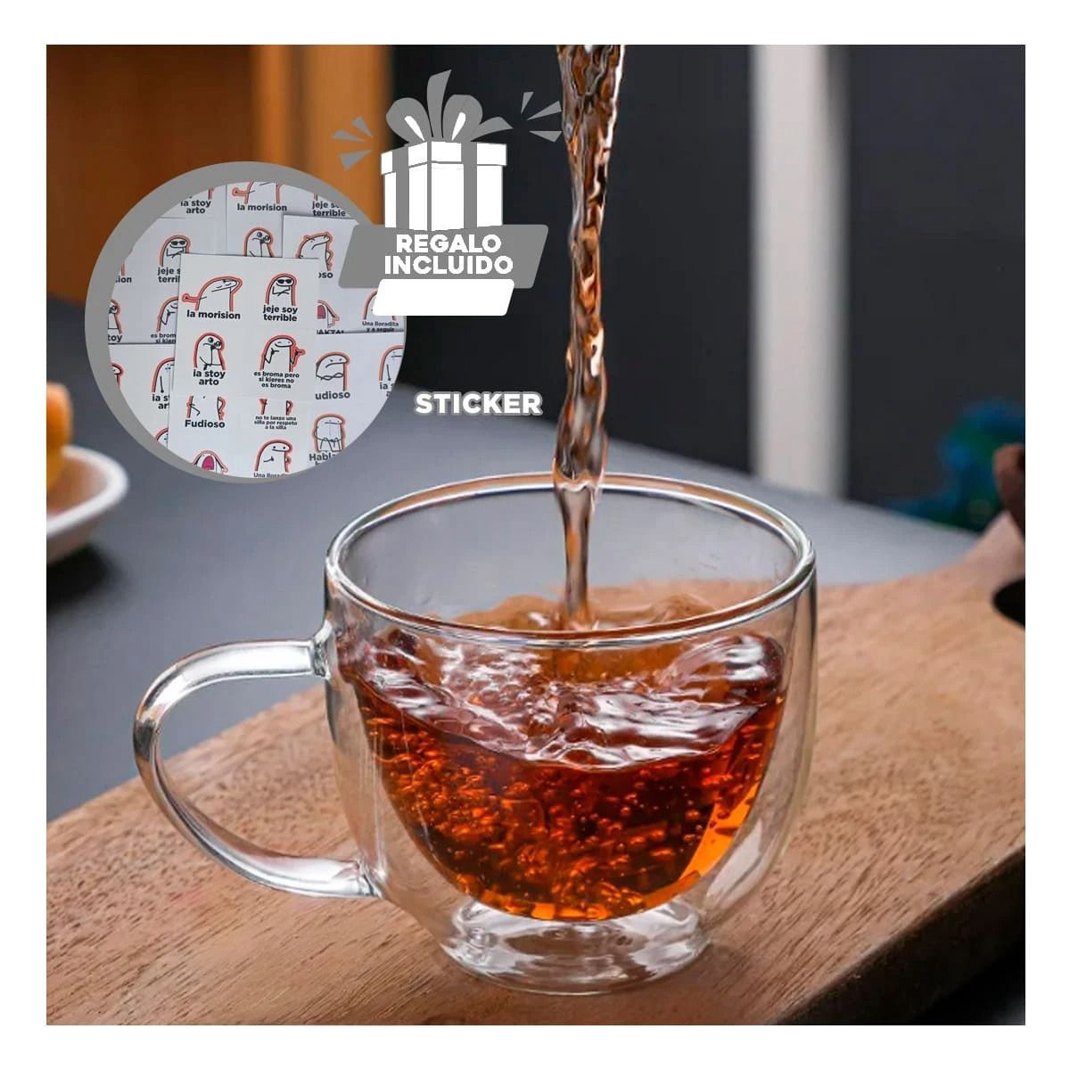 GENERICO - Pack12 Copa Resistente al Calor Cod254 Y+Regalo Stickers