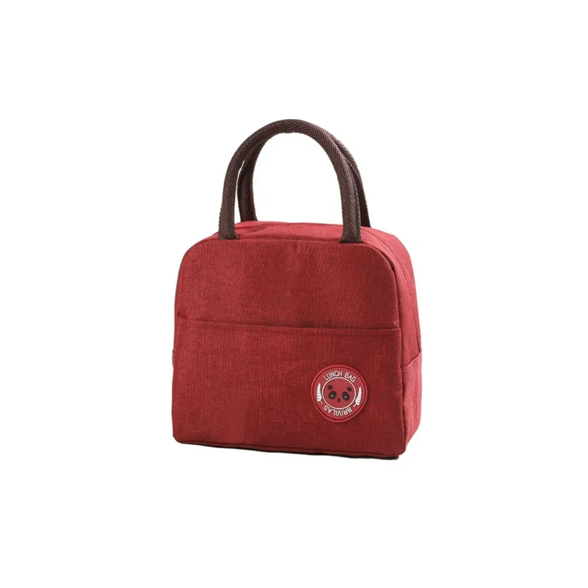 GENERICO - Lonchera Termica para Almuerzo con Bolsillo Exterior Guinda