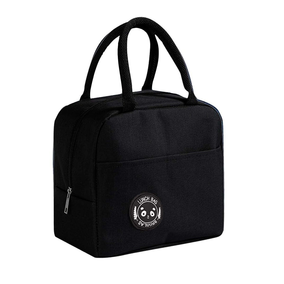 GENERICO - Pack6 Lonchera Termica para Niños Negro Y+Ligas de Regalo