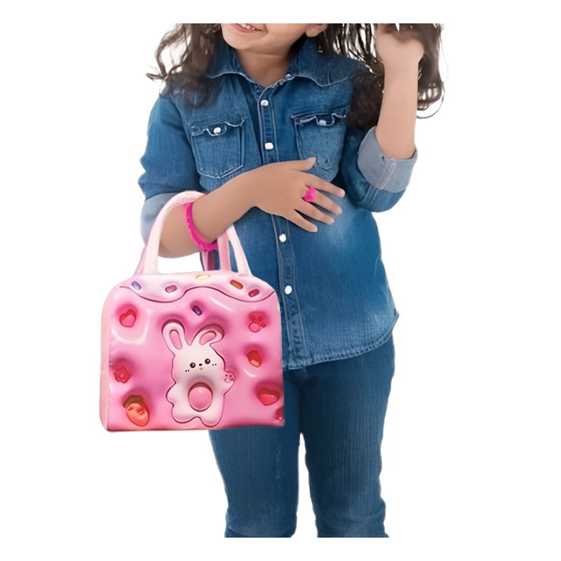 GENERICO - Pack2 Lonchera Termica Kawaii Diseño de Conejo Rosado