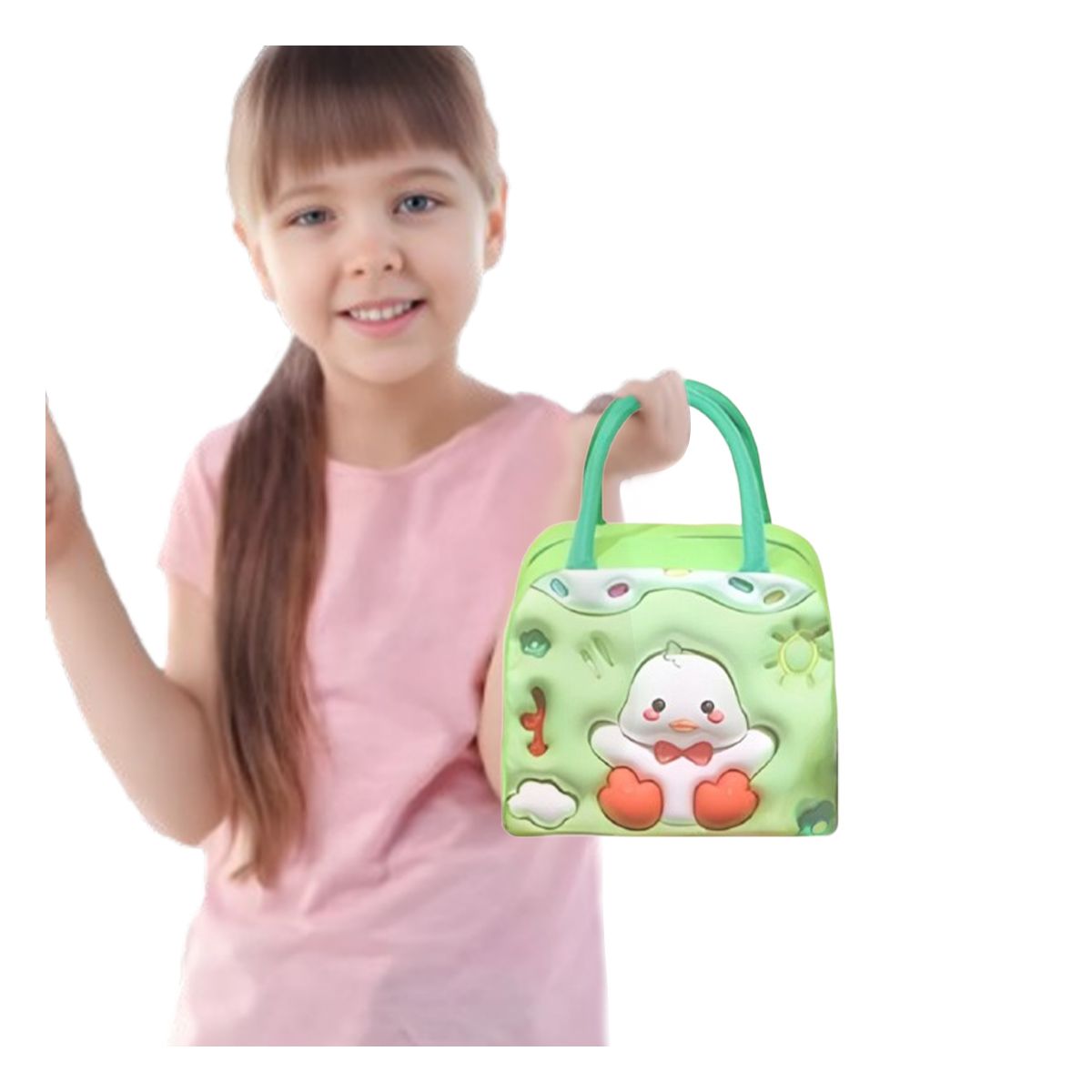 GENERICO - Pack2 Bolsa Termica Divertida en Verde Y+Ligas de Regalo