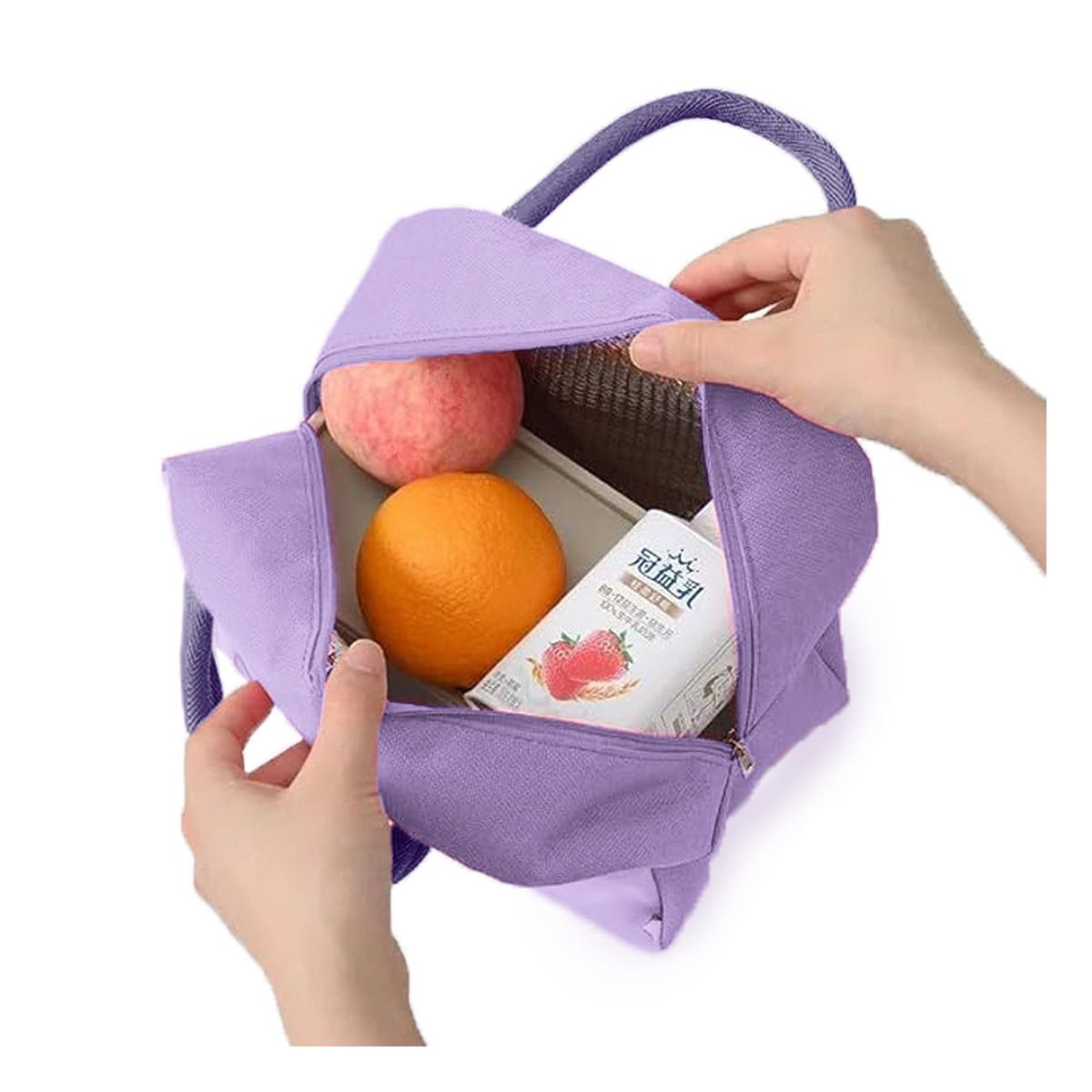 GENERICO - Pack12 Bolsa de Alimentos Hermetica para Niñas Lila