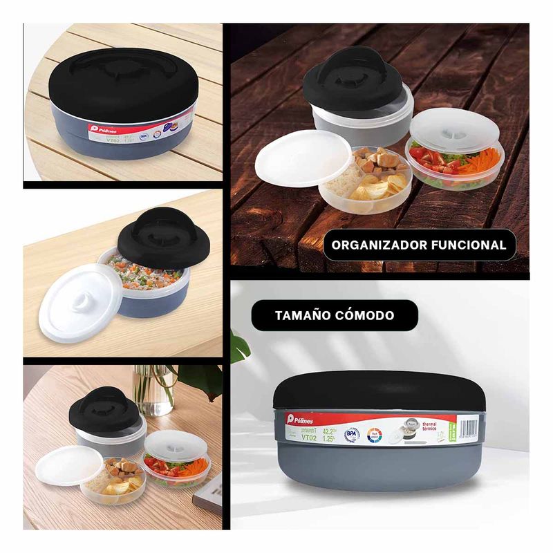 GENERICO - Pack6 Taper Termo en Negro y Plomo Y+Regalo Agendita