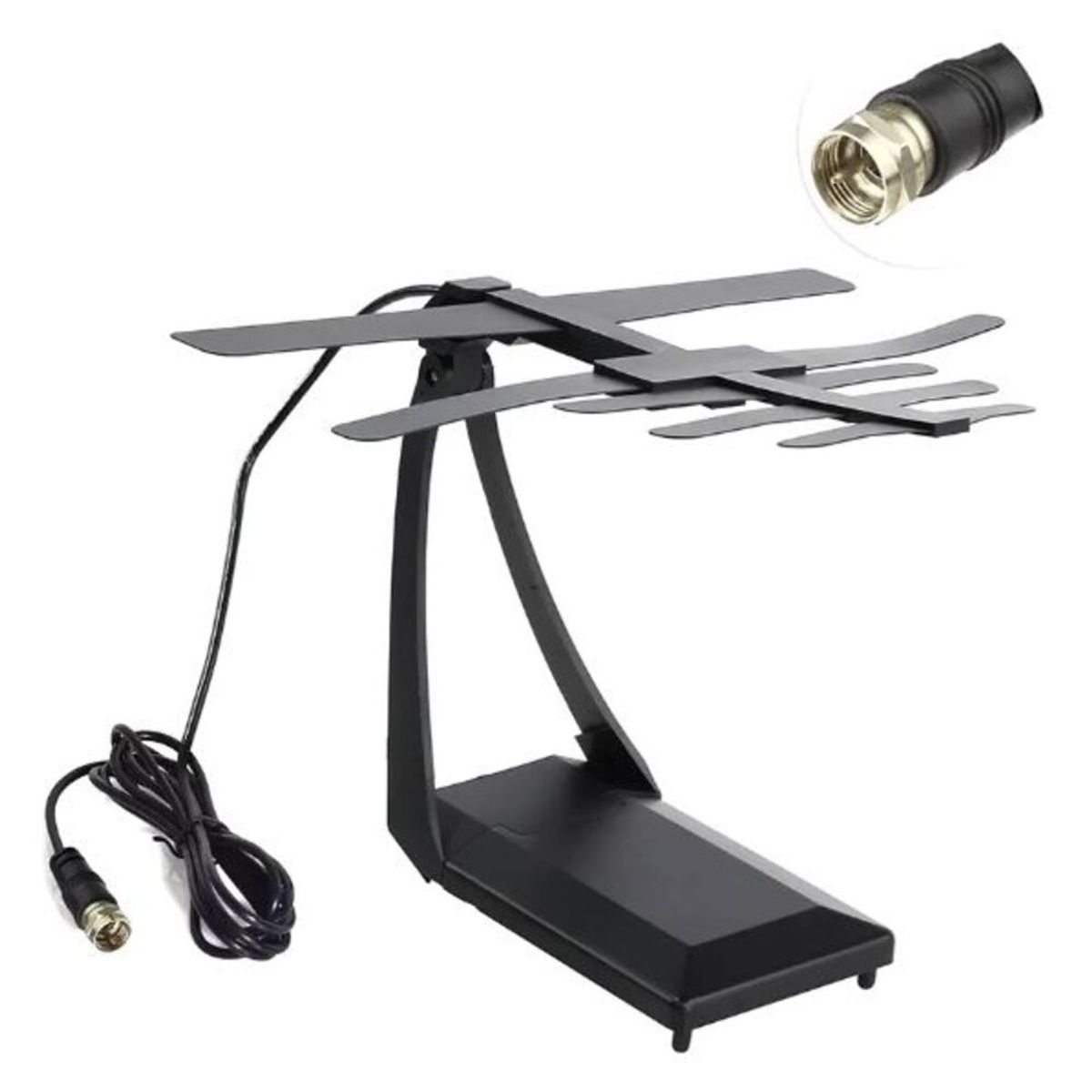 GENERICO - Antena Full Hd Interiores Y Exteriores Tv Digital