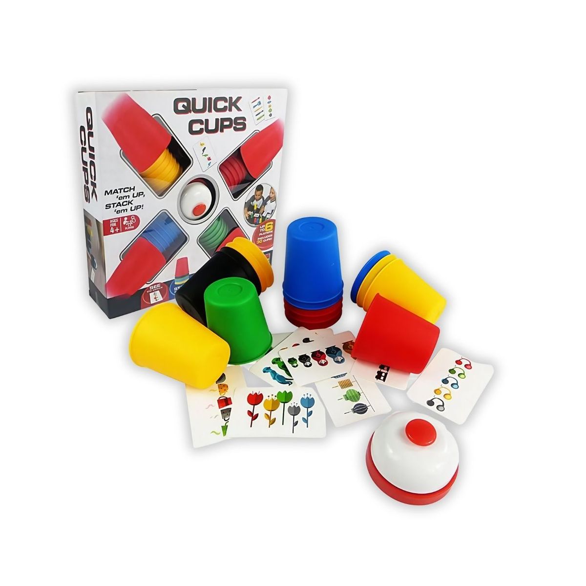 GENERICO - Juego de Clasificación y Apilamiento con Vasos Rápidos de Colores para Niños