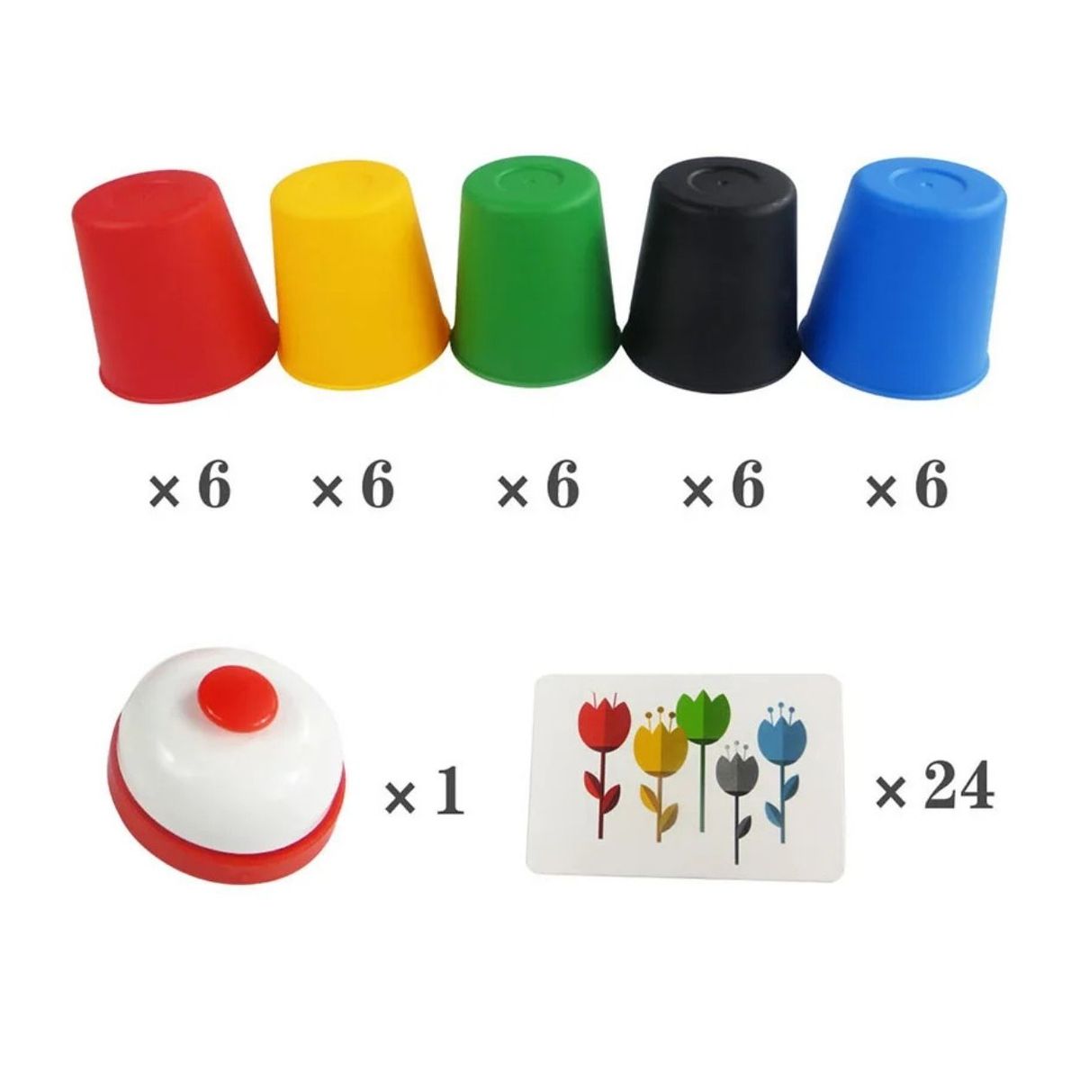 GENERICO - Juego de Clasificación y Apilamiento con Vasos Rápidos de Colores para Niños