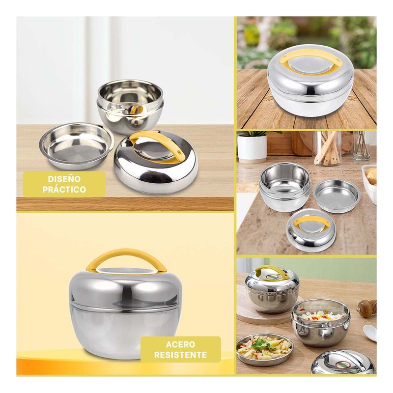 GENERICO - Pack6 Taper 1L en Amarillo y Plateado Y+Banderitas Adhesivas