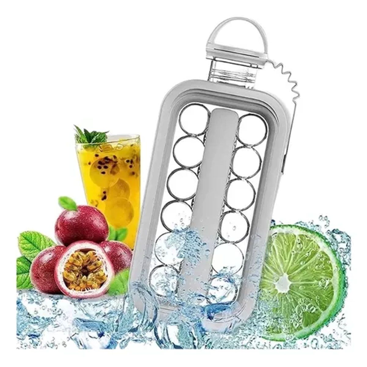 GENERICO - Pack2 Hielera de Botella de Mano en Gris Y+Regalo Stickers