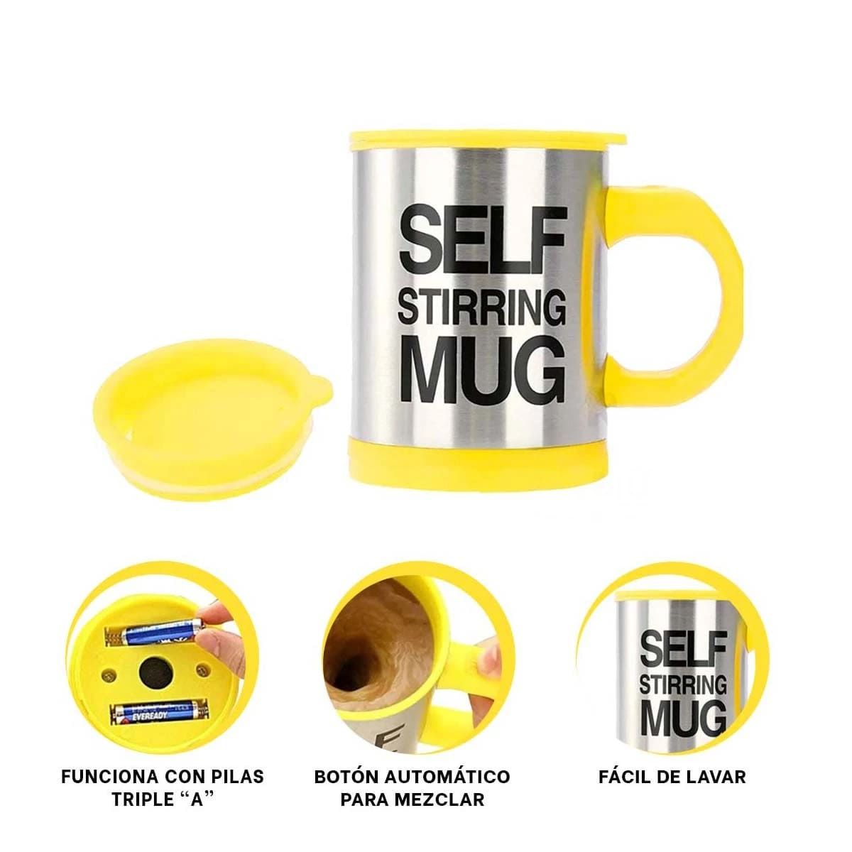 GENERICO - Pack2 Taza para Juntar con Recargas Amaril Y+Regalo Stickers