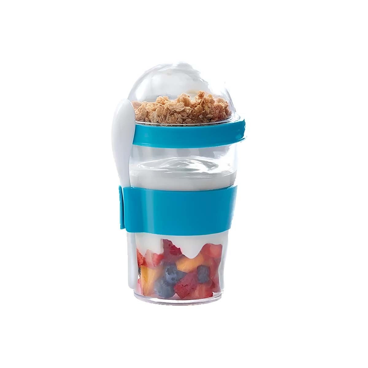 GENERICO - Pack2 Vaso Hermetico para Desayuno Celeste Y+Regalo Stickers