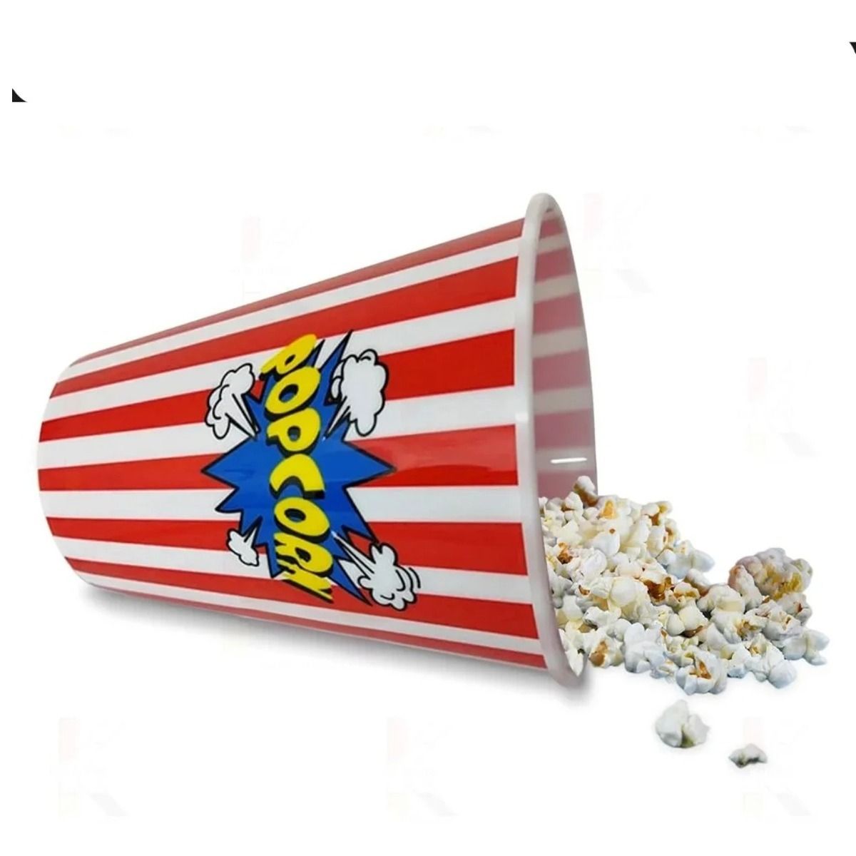 GENERICO - Pack6 Tazon para Porcorn Delgado Rojo