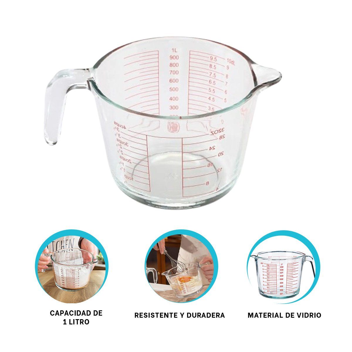 GENERICO - Pack12 Recipiente con Pico Vertidor Transparente