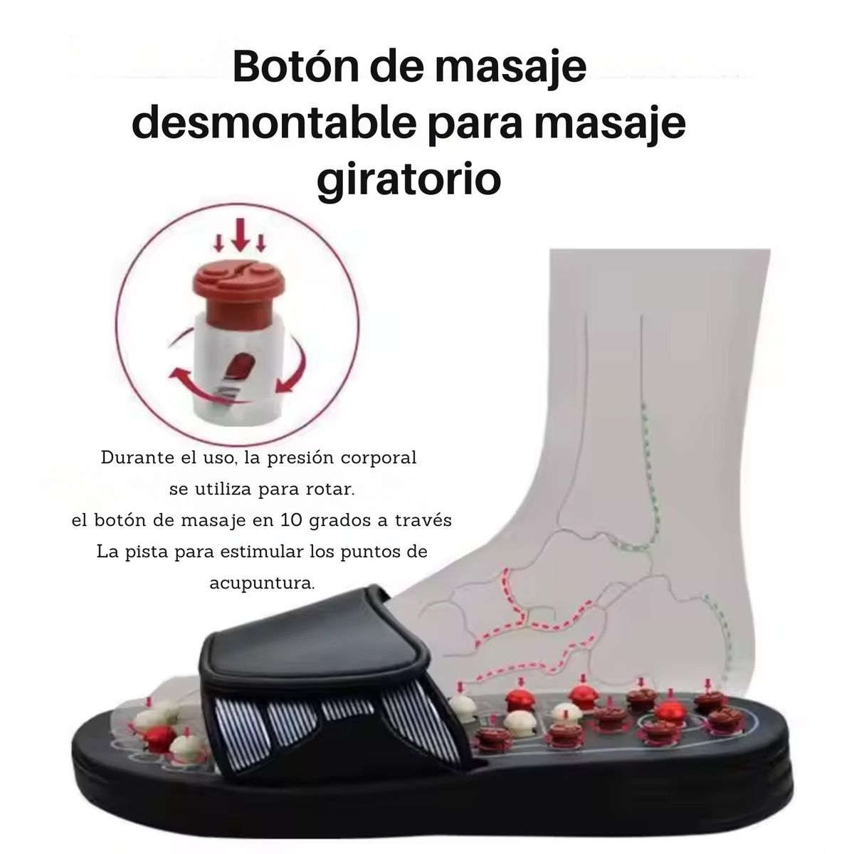 VICTORIA - Zapatos de Masaje con Puntos de Acupresión Relajación y Bienestar
