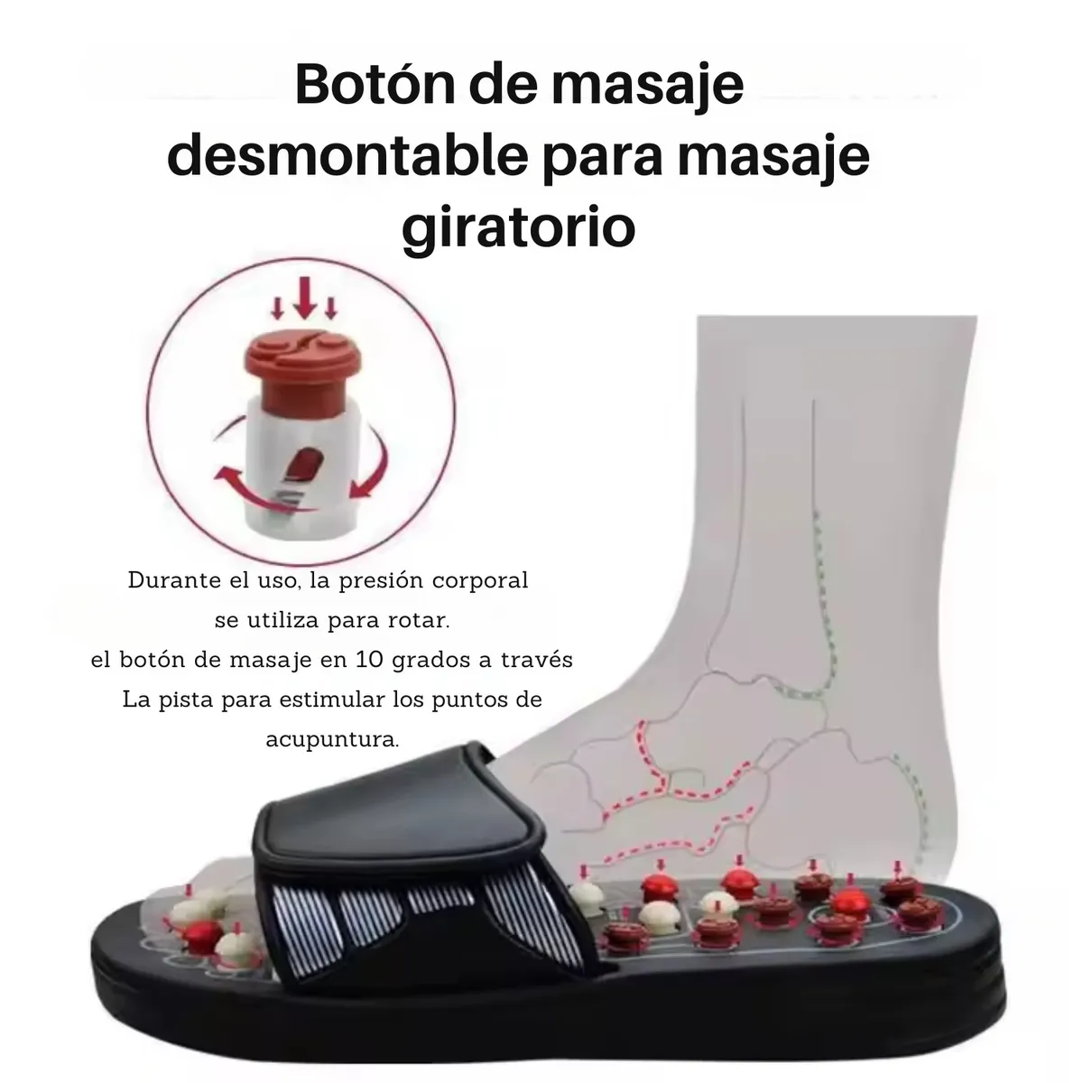 VICTORIA - Zapatos de Masaje con Puntos de Acupresión Relajación y Bienestar