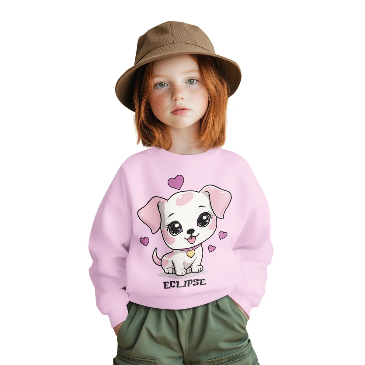 GENERICO - Polera niña algodon franelado perrito