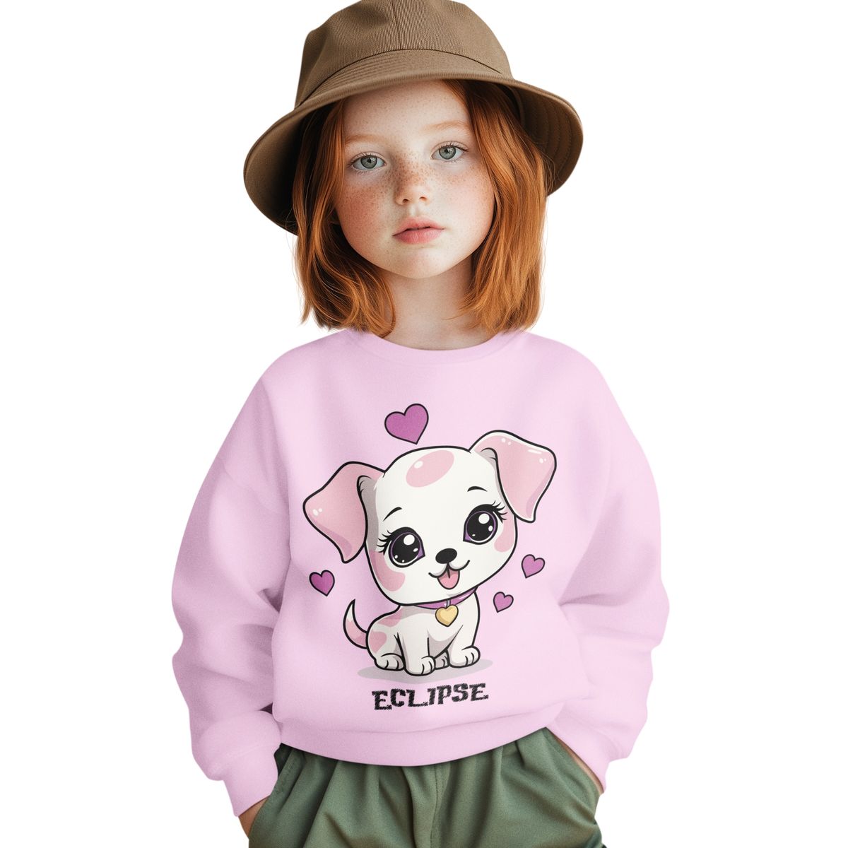 GENERICO - Polera niña algodon franelado perrito