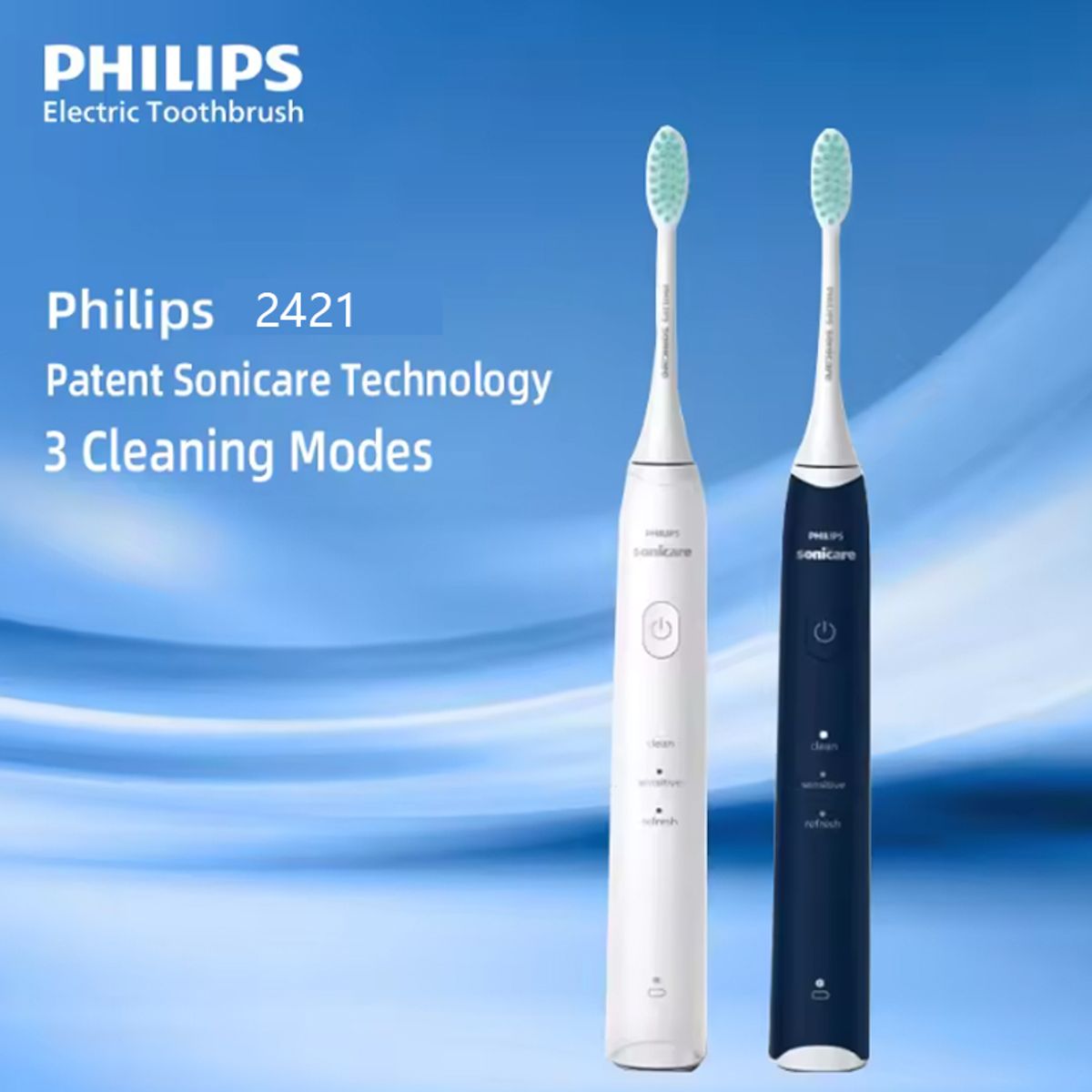 PHILIPS - Cepillo Philips Dental Electrico Philips Sonicare HX2421 Negro
