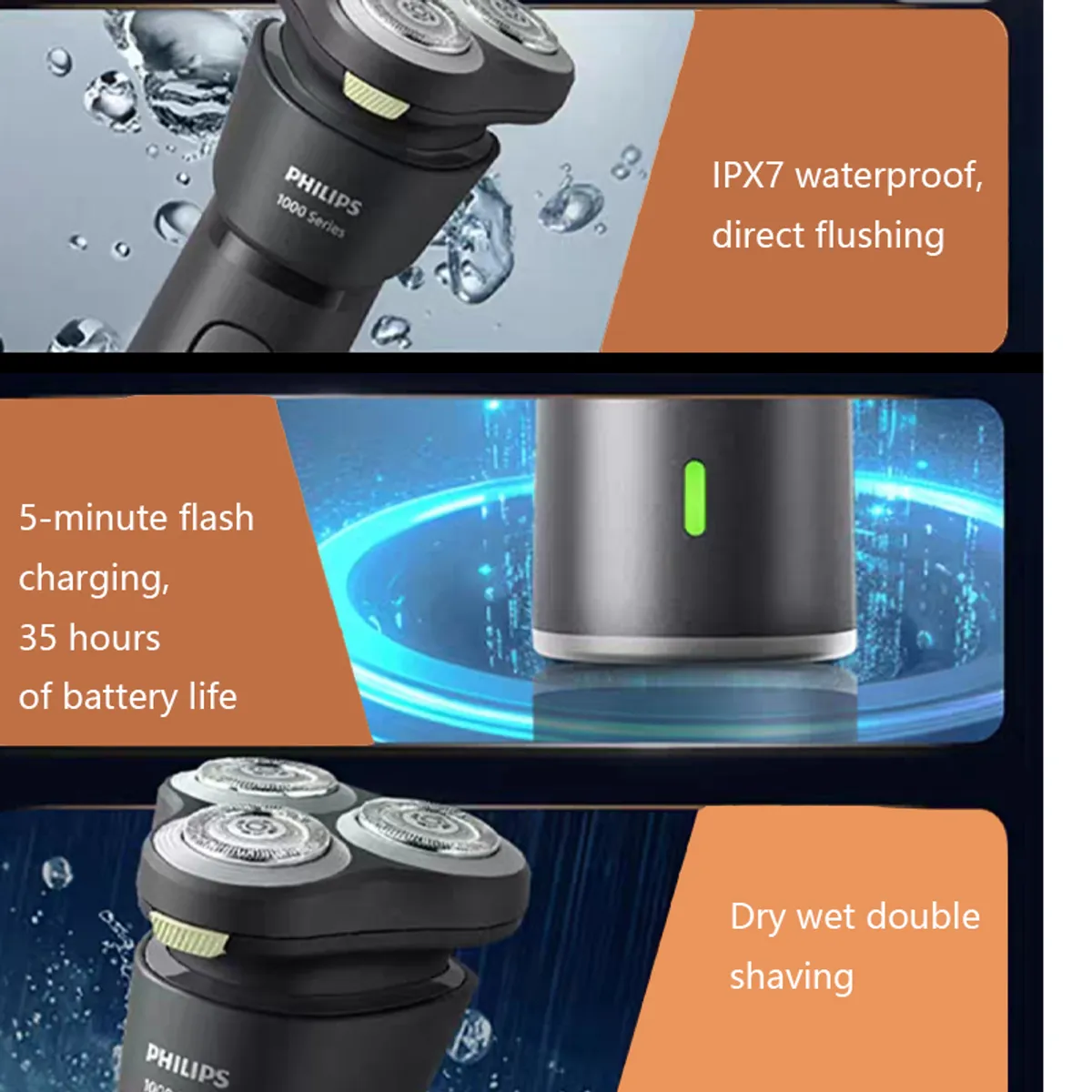 PHILIPS - Afeitadora Eléctrica Serie 1883 Philips Shaver