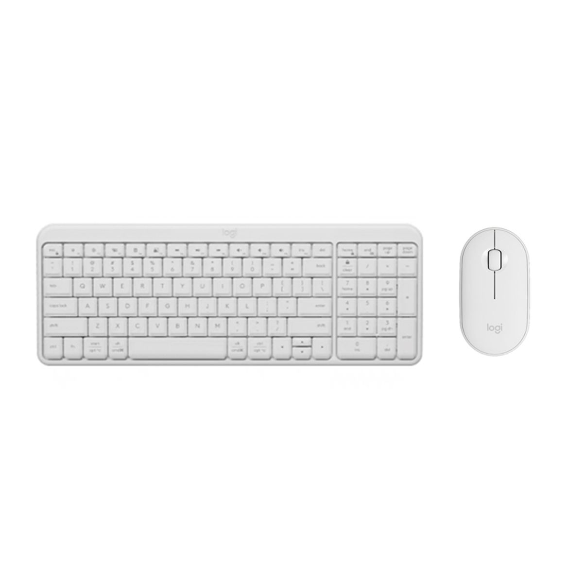 LOGITECH - Teclado Logitech K251 Bluetooth multidispositivo Blanco y Mouse M350