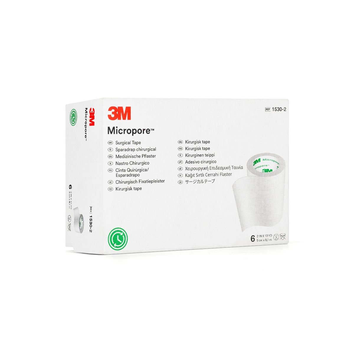 3M - Esparadrapo de Papel de 5 CM X 9.1 M 3M MICROPORE 1530-2 CAJA 6 UND