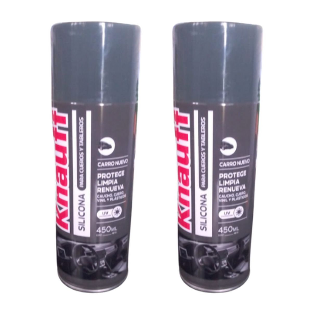 KNAUF - Pack x2  Silicona Cueros Tableros Knauf x 450ml Carro Nuevo