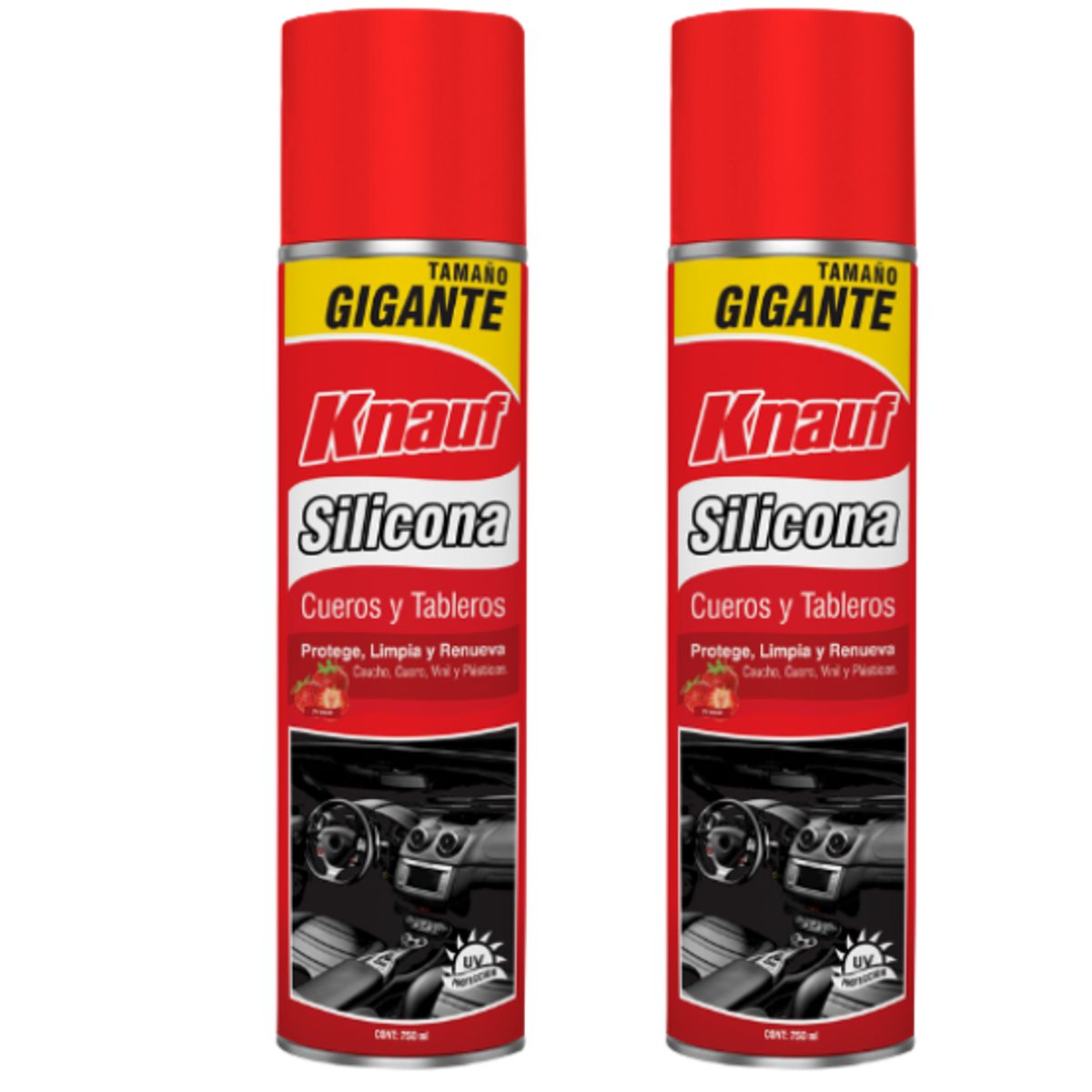 KNAUF - Pack x2: Silicona Cueros Tableros Knauf  x 750ml Aroma Fresa