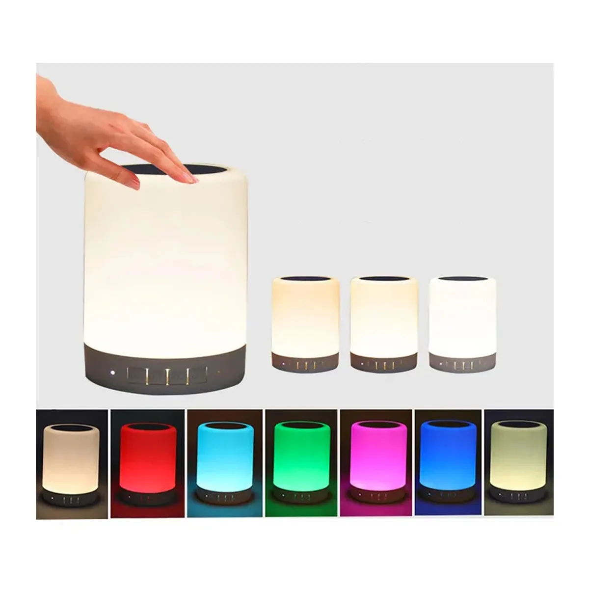 GENERICO - Parlante Lampara Led Bluetooth Colores Touch