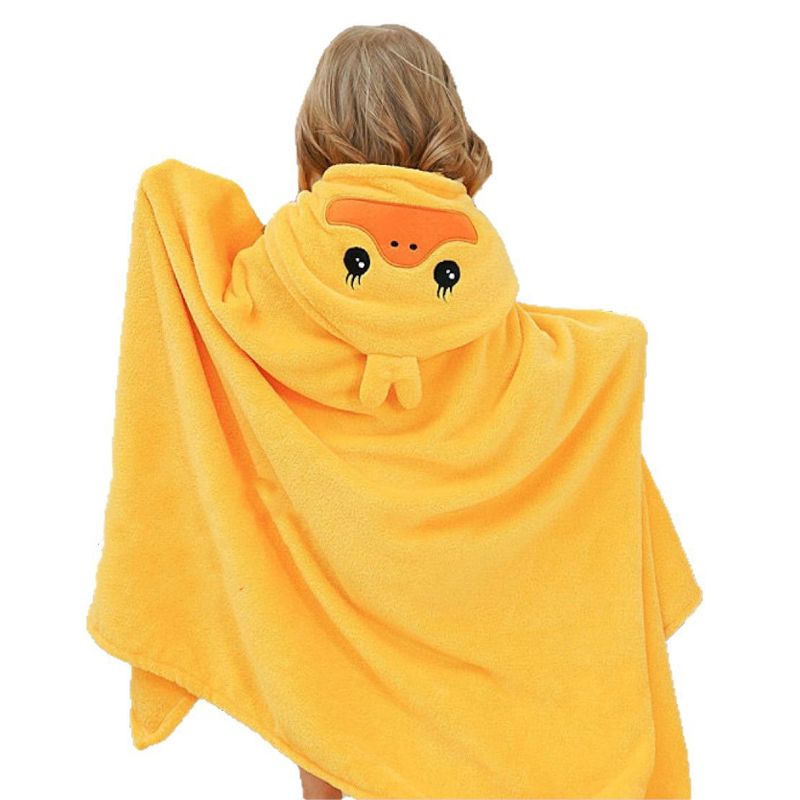 VATYERTY - Toalla de Baño con Capucha Para Bebé con Estampado de Pato