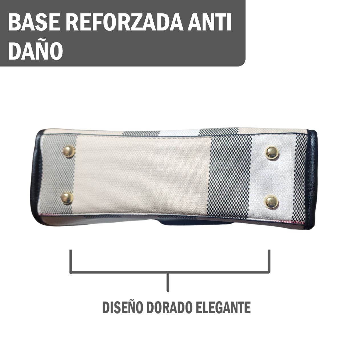 GENERICO - Cartera Bolso de Mano con Correa de Hombro Diseño Casual Elegante