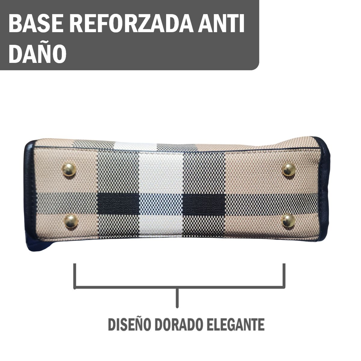 GENERICO - Cartera Bolso de Mano con Correa de Hombro Diseño Casual Elegante