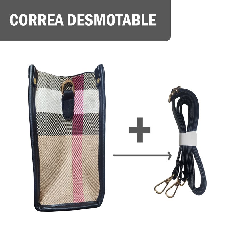 GENERICO - Cartera Bolso de Mano con Correa de Hombro Diseño Casual Elegante